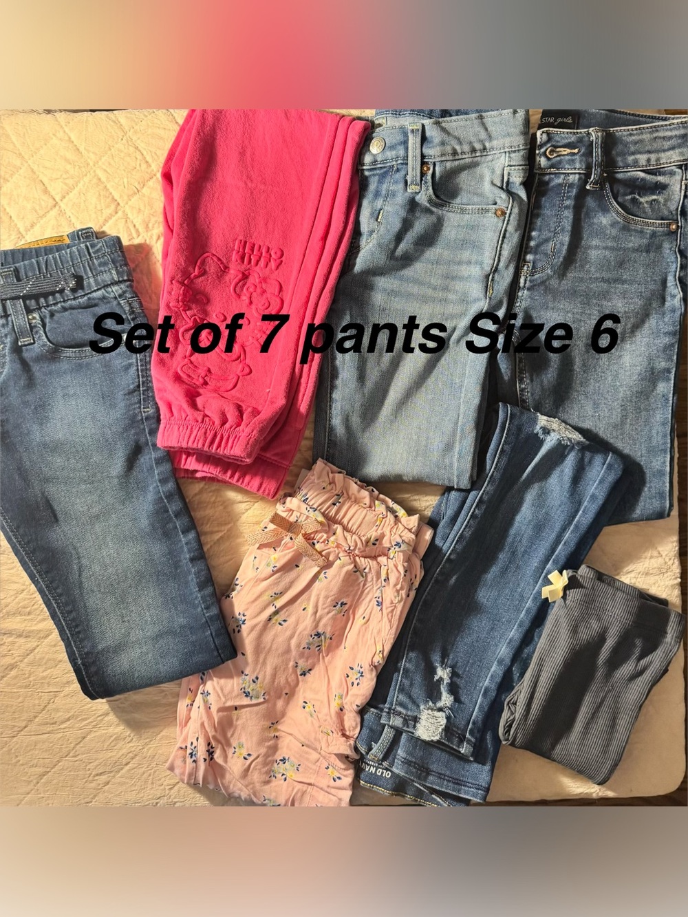 Bundle set of 7 pants all styles